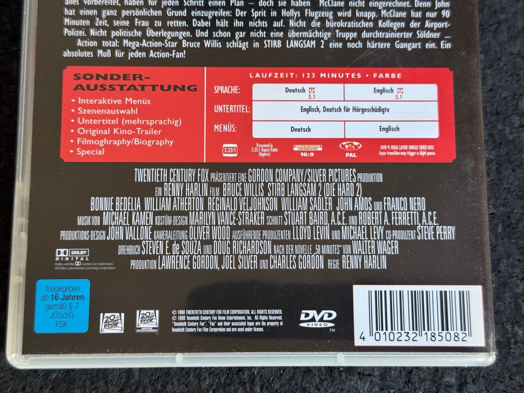Tous les DVDs: Stirb langsam 2  "Die Hard 2 " DVD DE/EN Bruce Willis – D'occasion à Fribourg par tschjoly 3