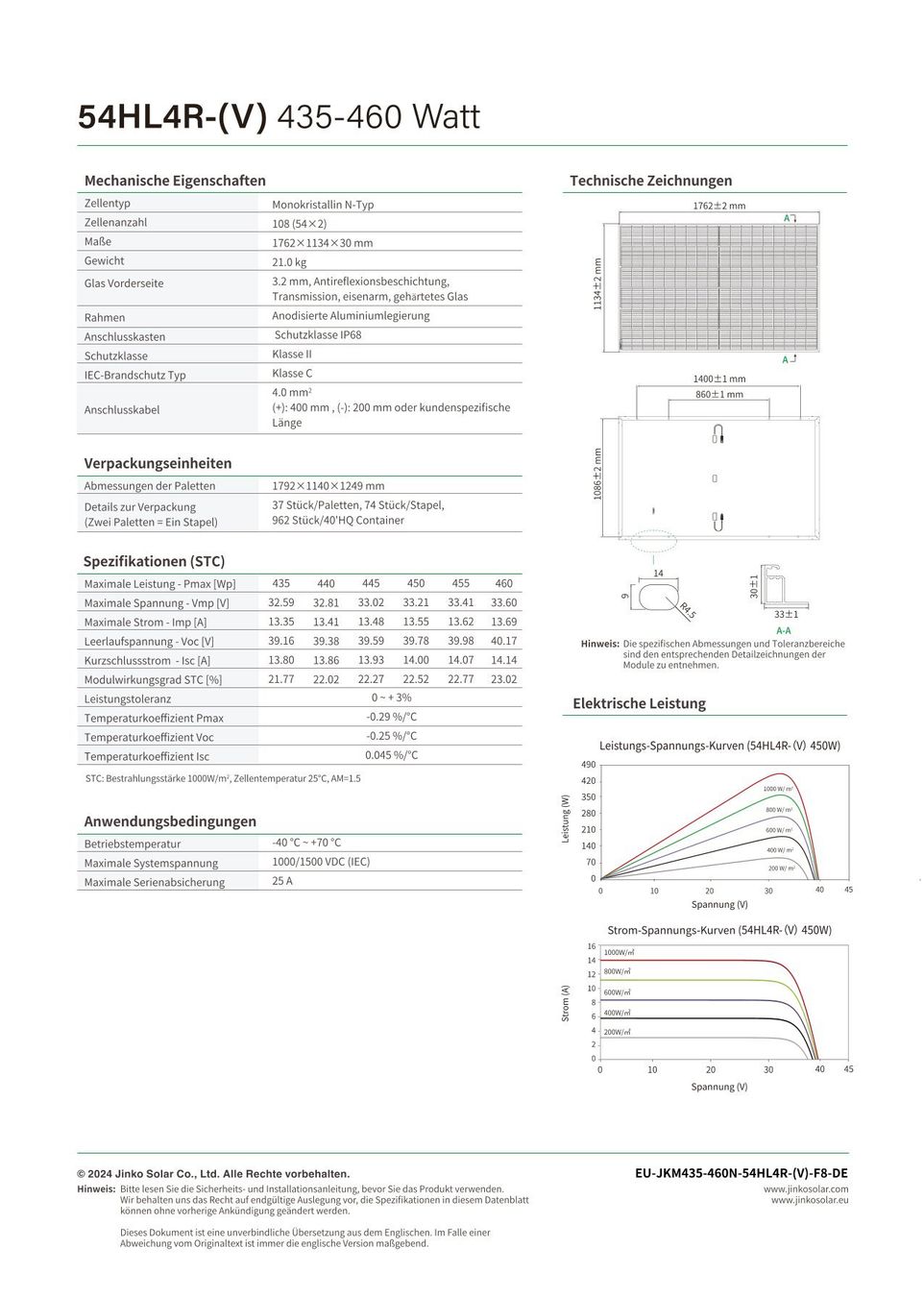 Dispositivi a energia solare: PV-Modul Jinko Solar 455 white backsheet – Nuovo (secondo la descrizione) da Dürnten venduto da pat-wet8 2