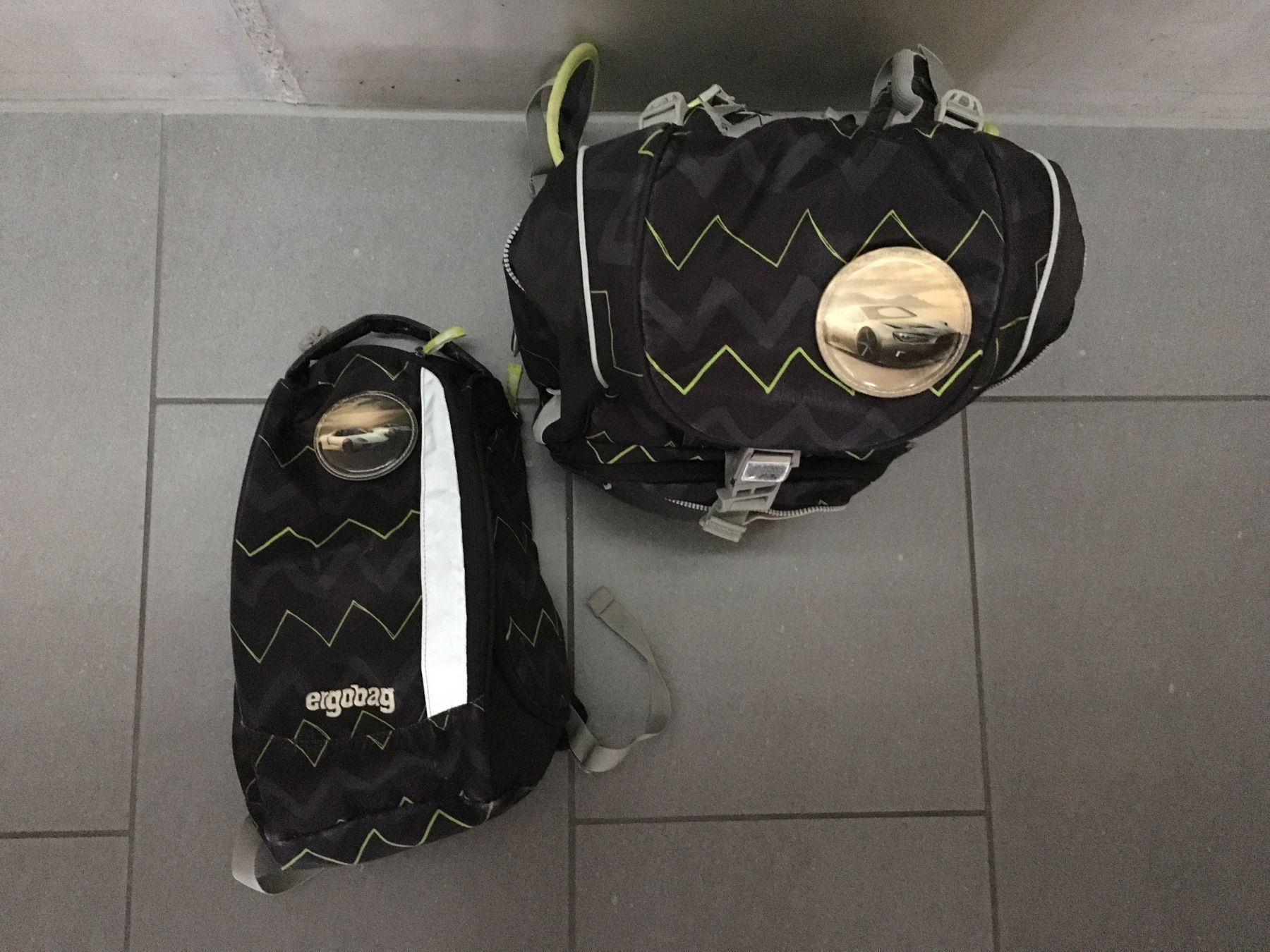 Kindertaschen: Ergobag Schulrucksack mit Turnrucksack Etuis – Gebraucht aus Oberrohrdorf von Desteny1 6
