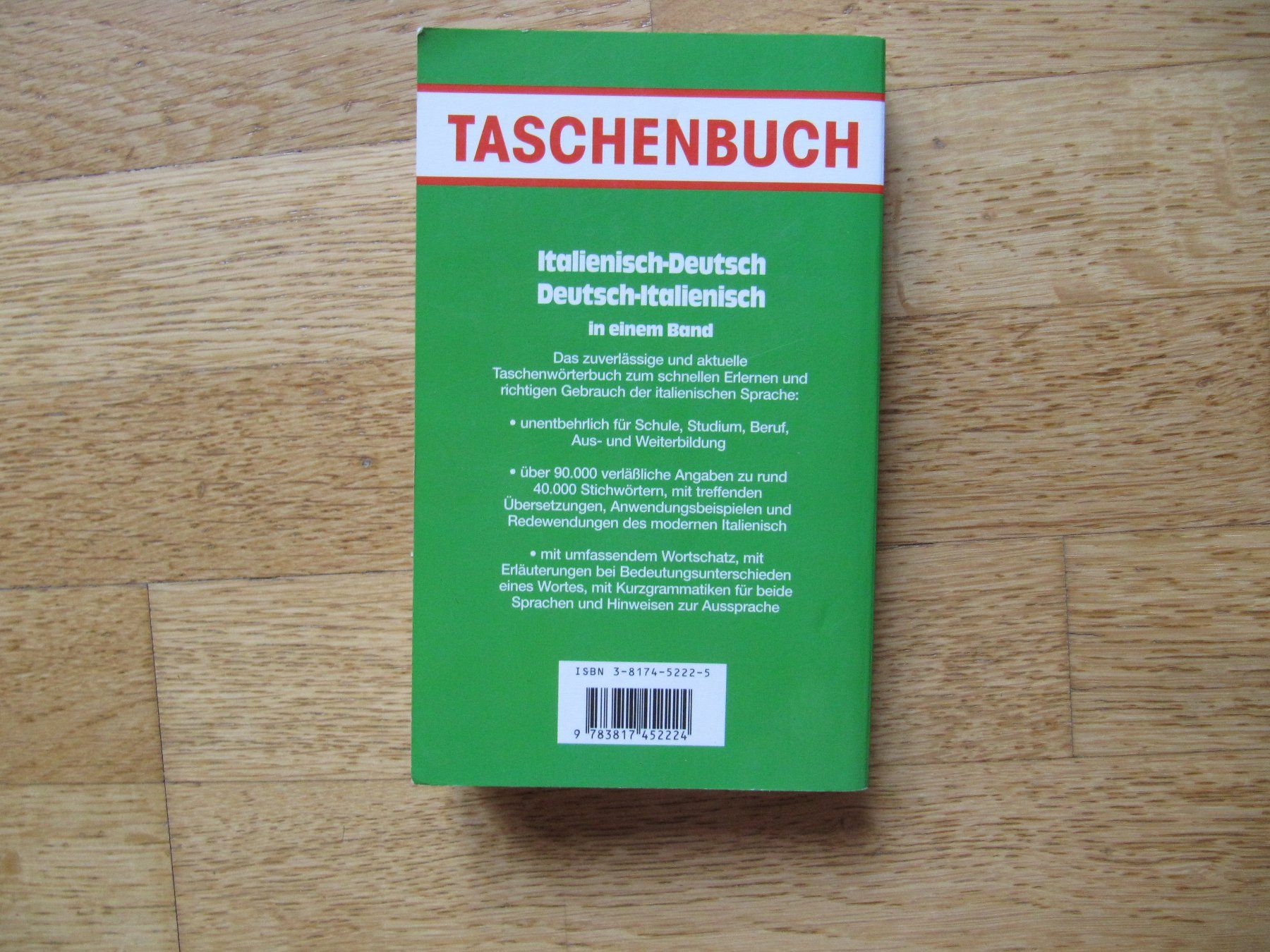 Bücher: Italienisch Wörterbuch Taschenbuch – Gebraucht aus Würenlos von Carabella0 1