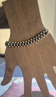 Bracciale ematite perle dorate artigianale