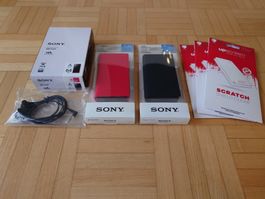 Sony® NW-A107 Walkman® (64GB/red) & CKS-NWA100 (red & black)