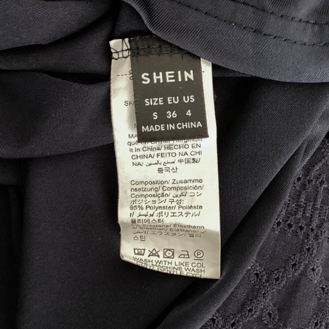 Shein Vestiti: SHEIN Robe Bleu Marine - Taille S – Usato da Vevey venduto da secondlifevevey 4