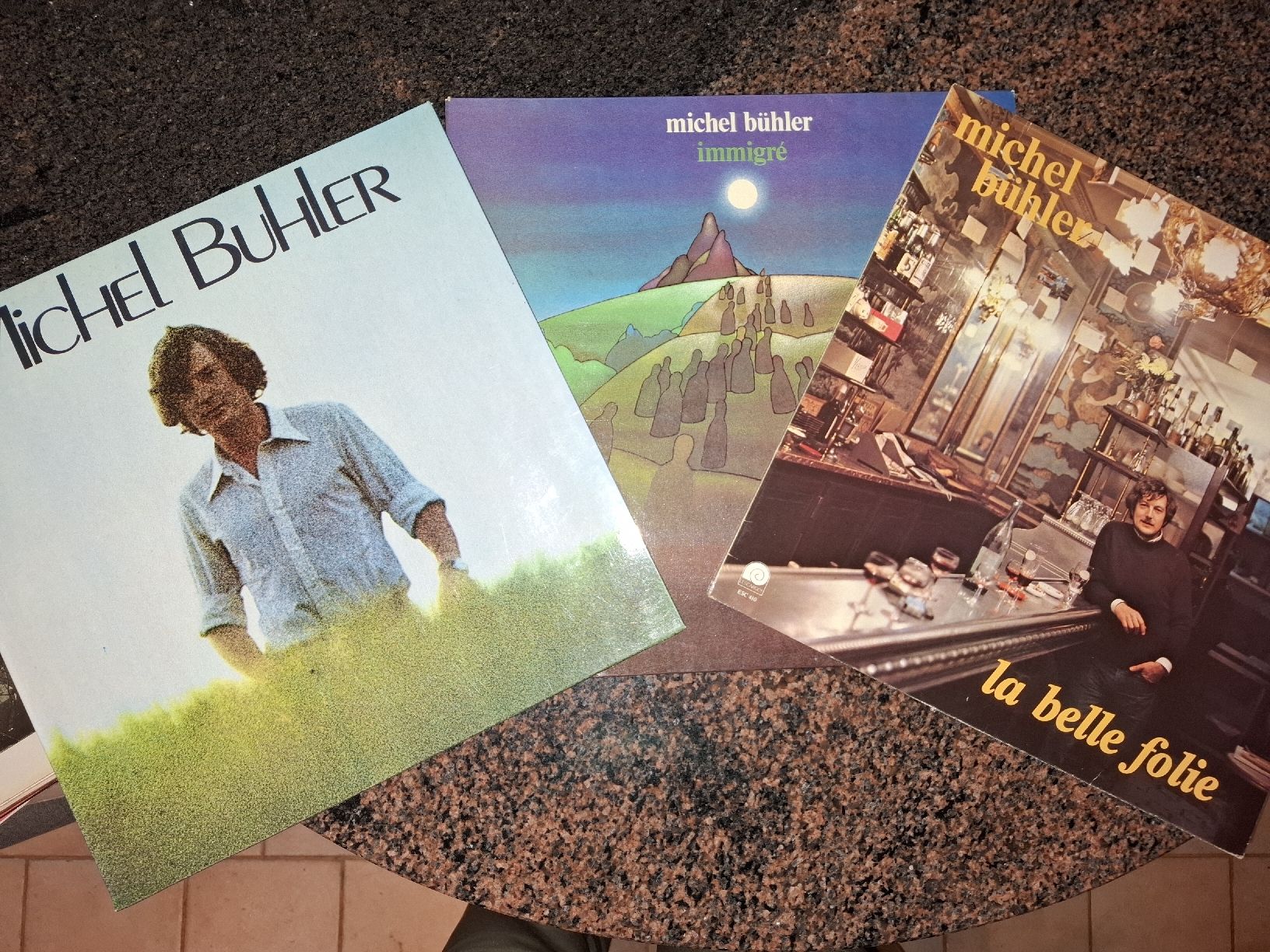 Dischi in vinile: Lot de 3 Vinyles Michel Bühler – Usato da Chernex venduto da delfafine