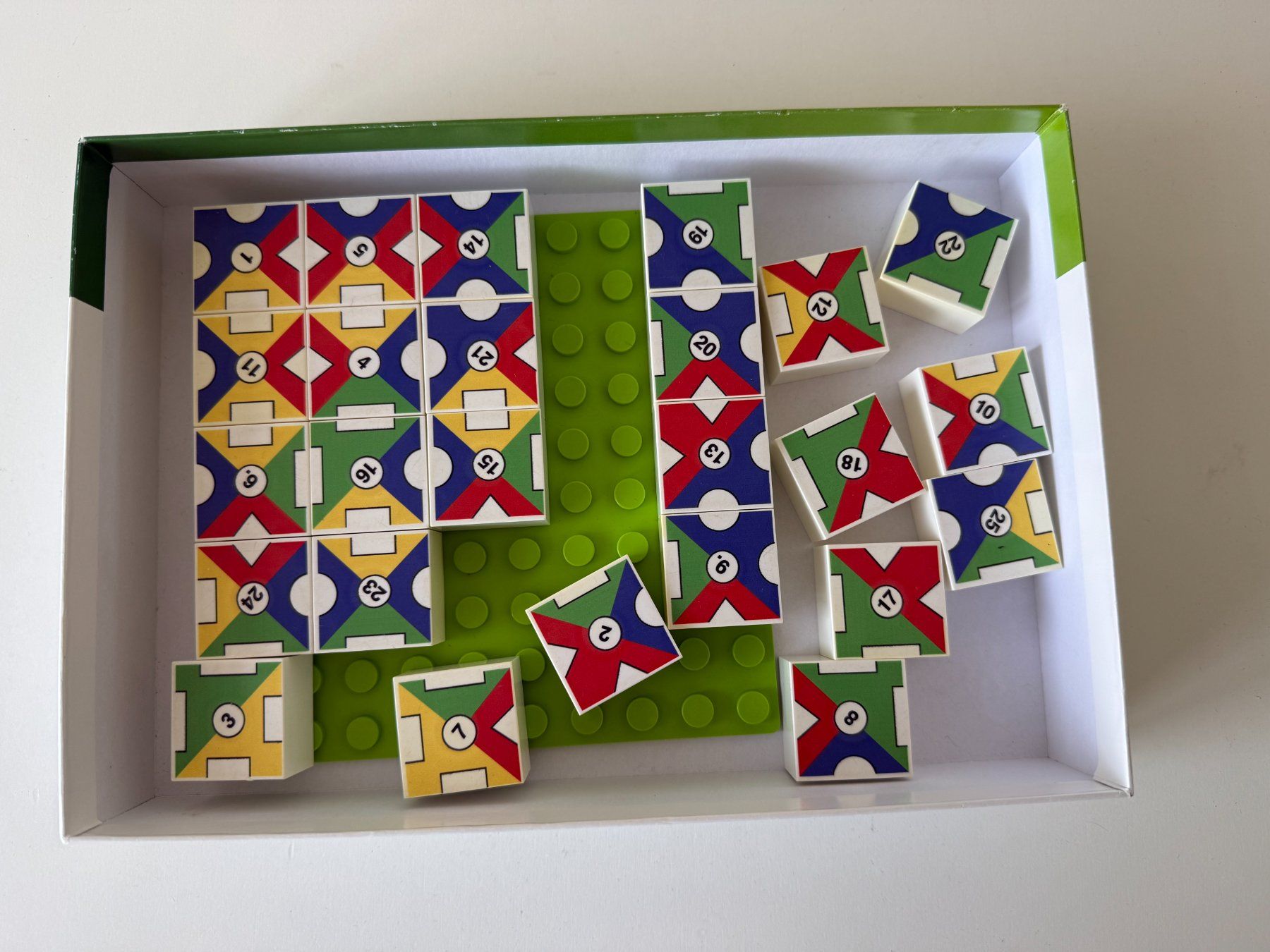 Puzzle: HUBELINO Bausteineset "Quadrolino" - 25 Teile – Usato da Winterthur venduto da brittalili 1