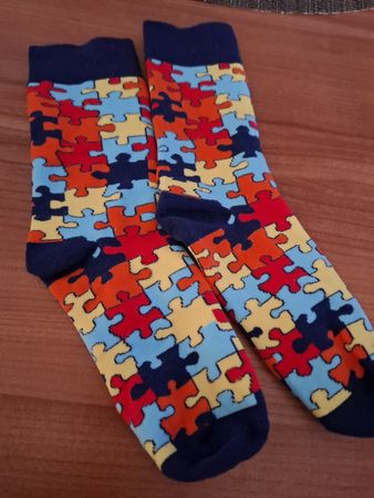 Puzzle Socken - Bunte Hingucker. Neu