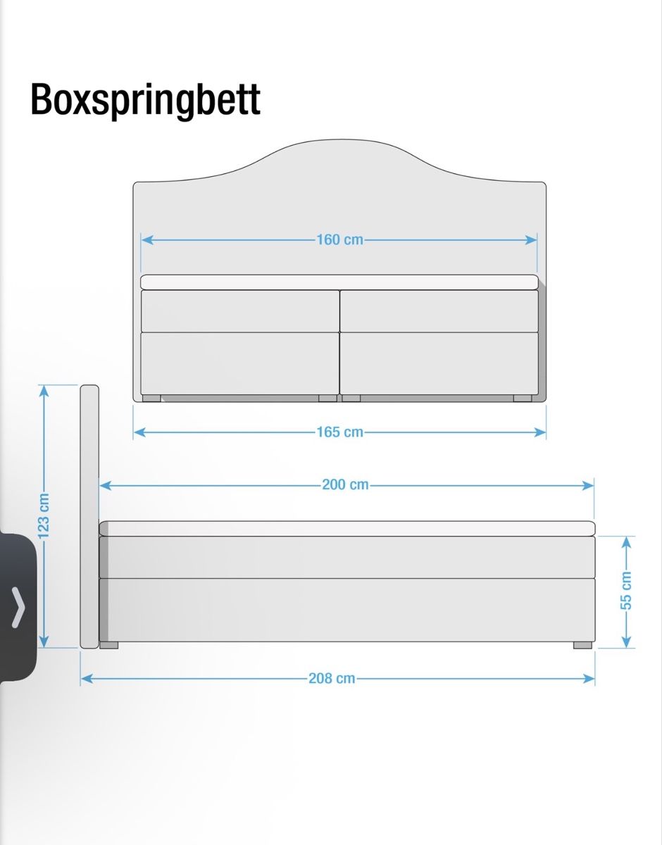 Lits: Boxspringbett 160x200cm – D'occasion à Unterengstringen par anna.ngld 9