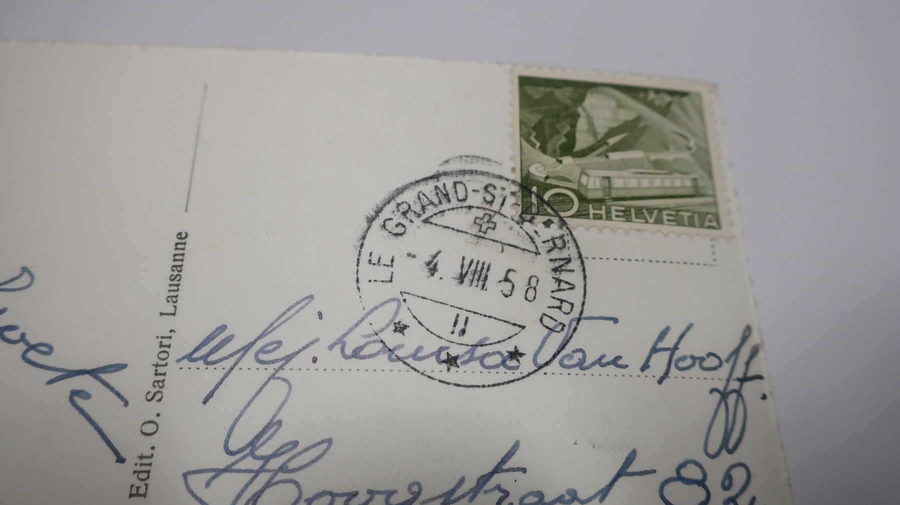 Cartoline postali: Grand St. Bernard 1958 – Usato da Cormoret venduto da Pascalll2001 5