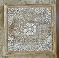 Mandala Bild aus Mangoholz