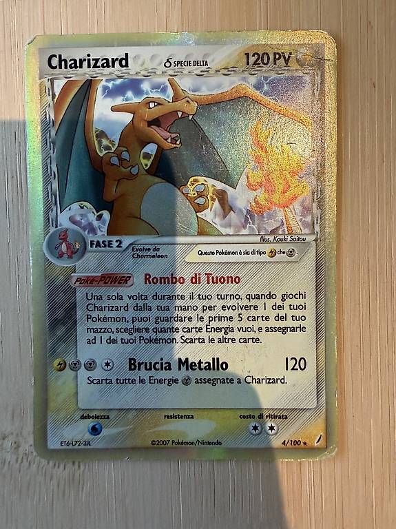 Carte collezionabili: Charizard 4/100 Holo  ITA – Usato da Viganello venduto da con_ns6d