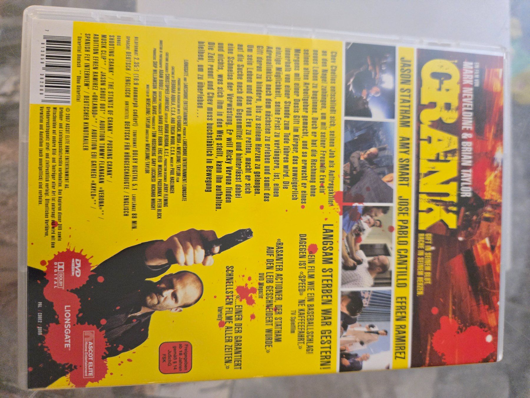 Tutti i DVDs: Crank DVD – Usato da Bussigny venduto da Kfdlt 1