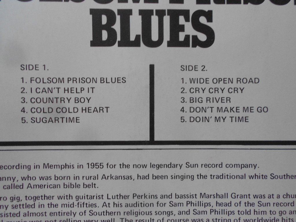 Schallplatten: JOHNNY CASH  -  FOLSOM PRISON BLUES – Gebraucht aus Bex von Giorgiob 2