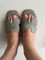 Summer ☀️❤️‍🔥 Sandalen in Oran Stil+Dustbag Gr. 38 Gray