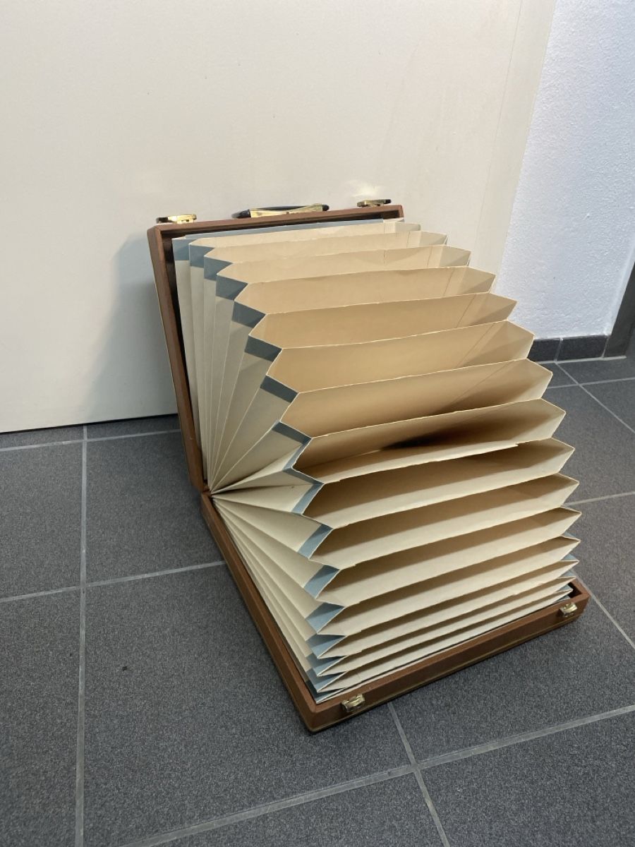 Valigie: Antiker Koffer mit Fächern braun – Usato da Wettingen venduto da vpr_9gz6 1