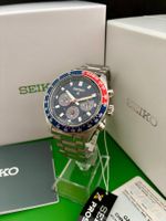 SEIKO CHRONOGRAPH PEPSI  SOLAR MOVT FULLSET GARANTIE