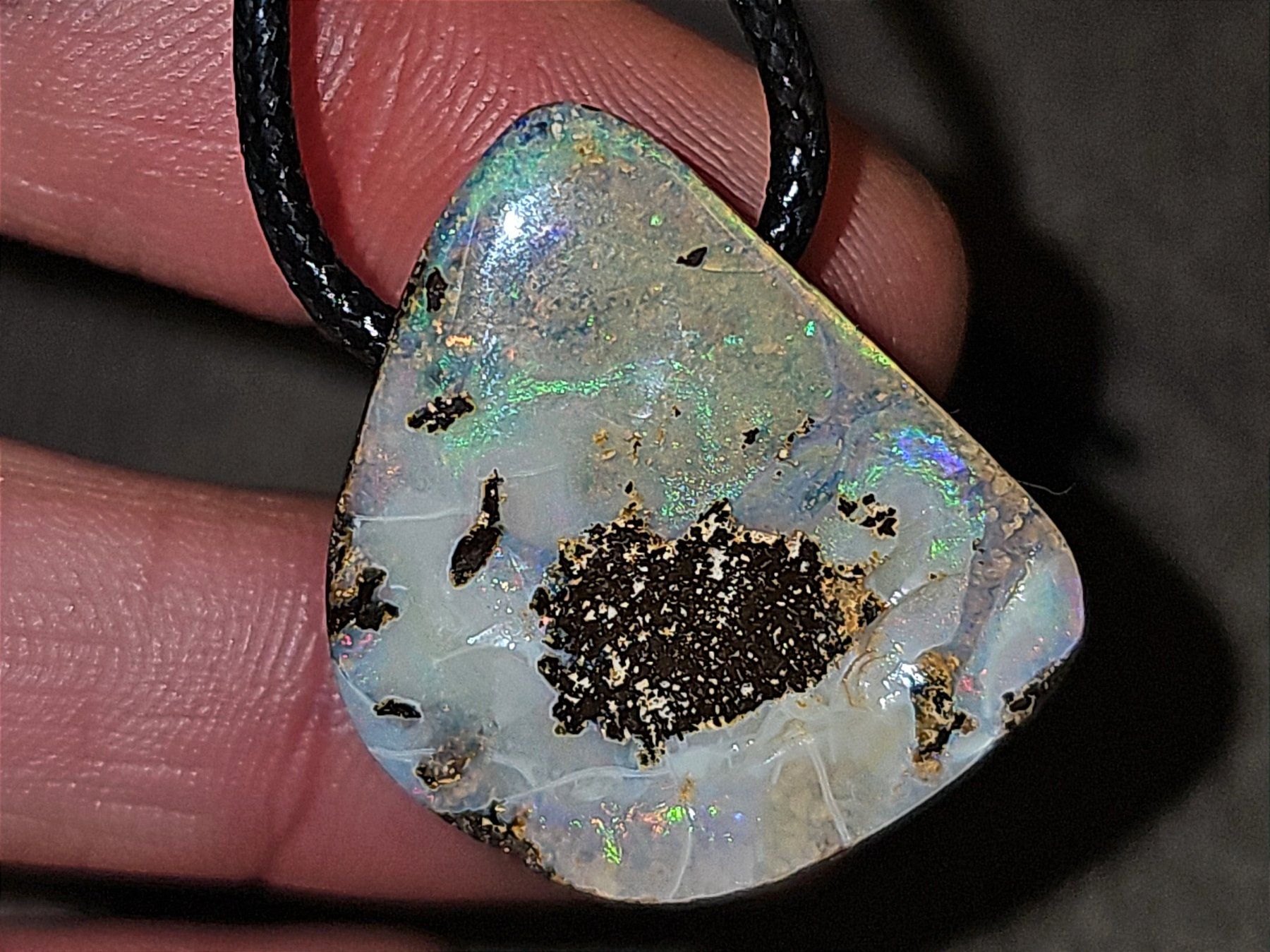 Edelsteine: Natürlicher Australischer Boulder Opal Anhänger – Gebraucht aus Uerkheim von Winwinner 3