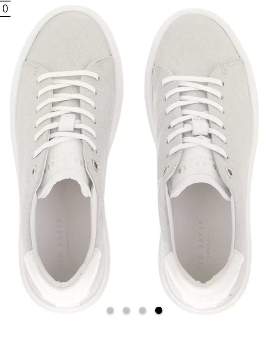 Ted Baker Damenschuhe: TED BAKER Glitter Platform Trainer Silver neu – Neu (gemäss Beschreibung) aus Steinhausen von gra_j5cn 1