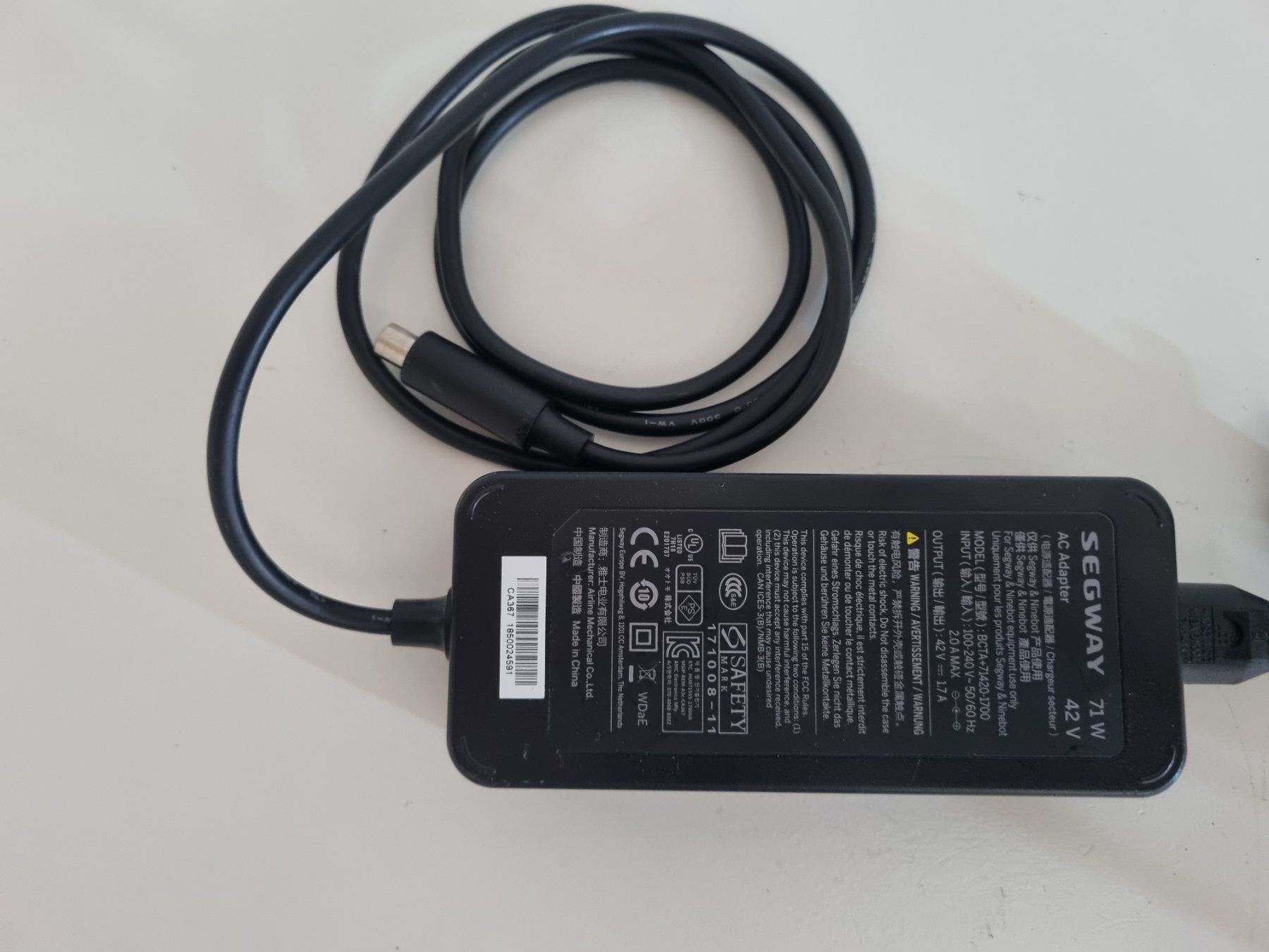 Segway Caricabatterie: Chargeur trottinette Segway – Usato da Avully venduto da jfc76