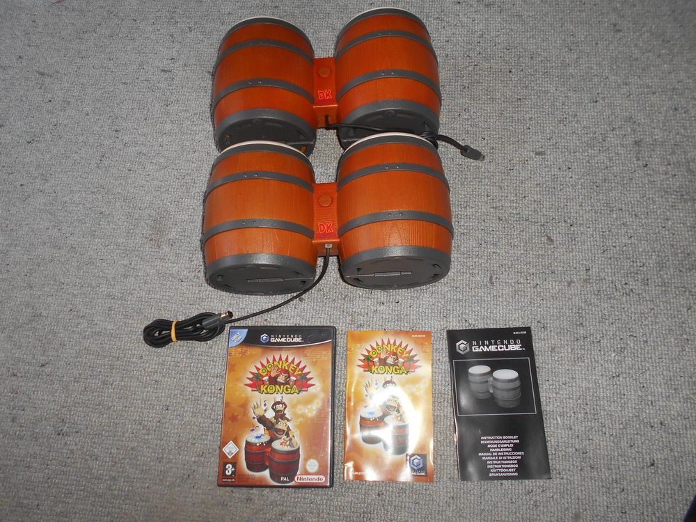 Notice Manettes Bongos Donkey Konga - GameCube - Très Bon état - Instructions Seules