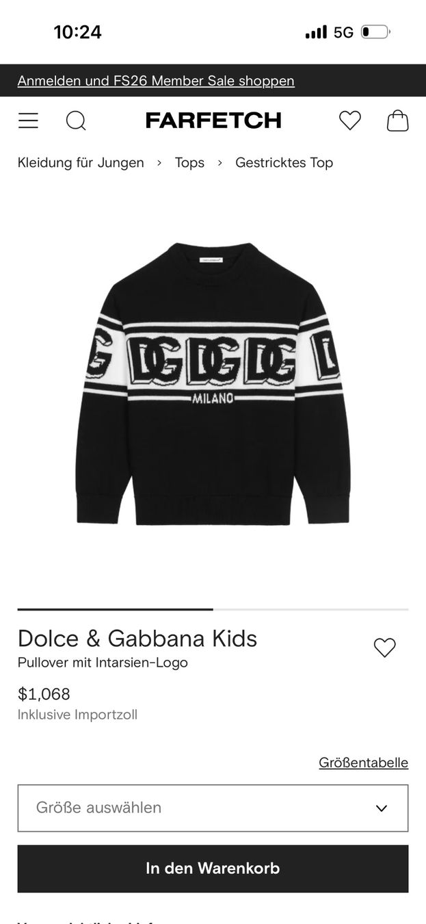 Dolce & Gabbana Maglioni & Felpe: D&G Kids – Usato da Reinach AG venduto da MineD