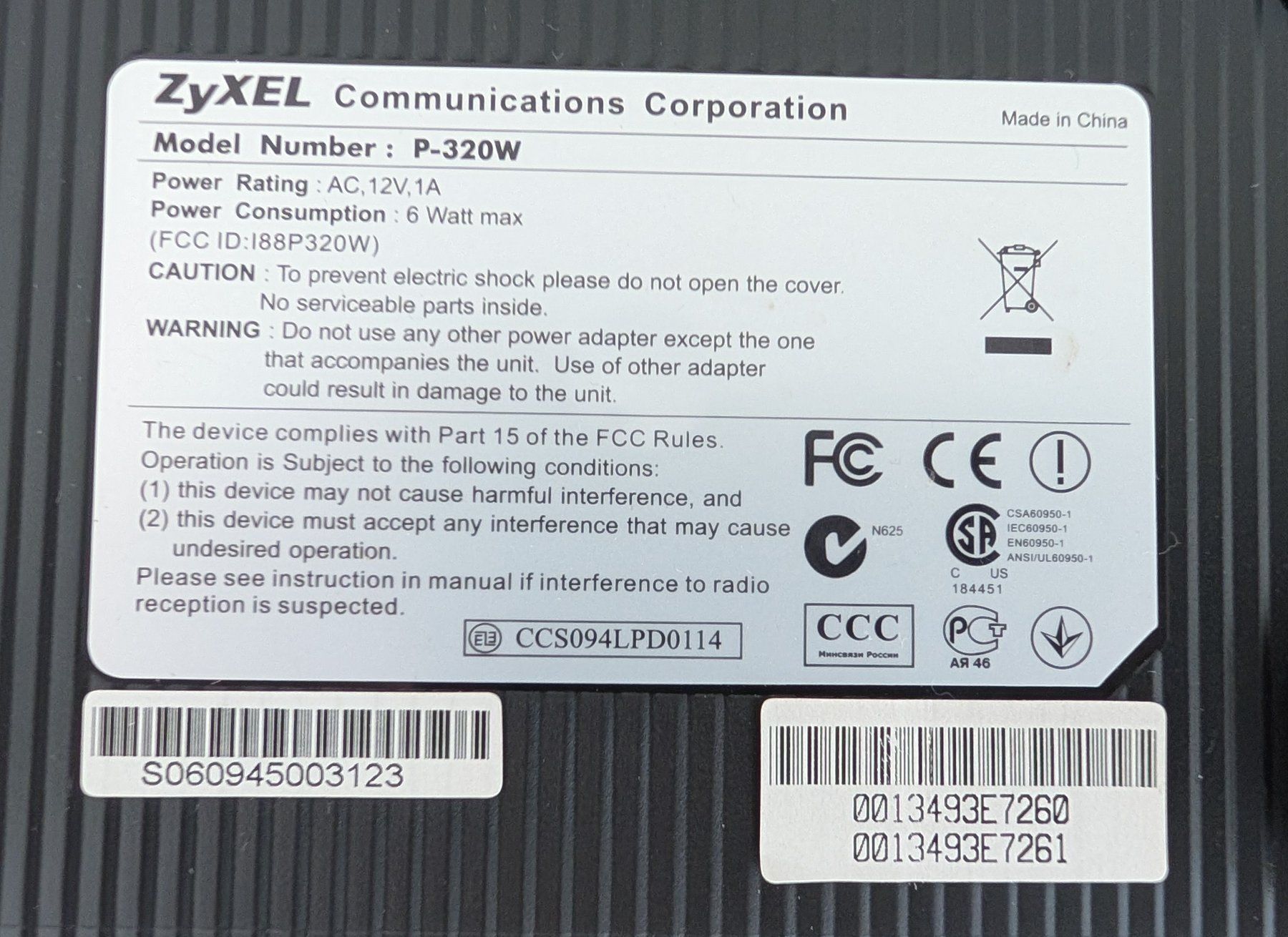 Zyxel Modem & Router: Zyxel Router P-320W – Nuovo (secondo la descrizione) da Bülach venduto da ttk_9r2s 2
