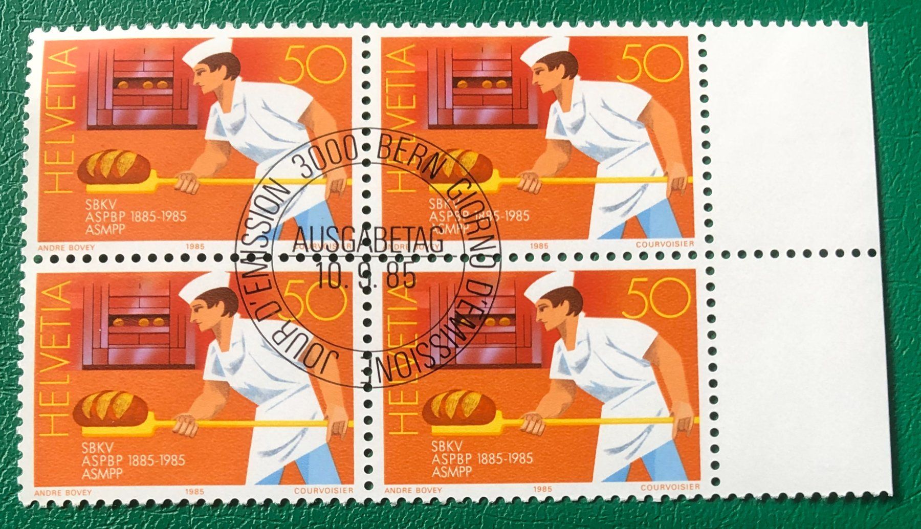 Tutti i francobolli: 4 er Block Nr. 717 mit ETStempel Bern – Usato da Aarau venduto da Billa007
