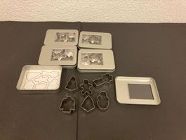 Guetzli Ausstecher, 5 Dosen mit je 6 Stück