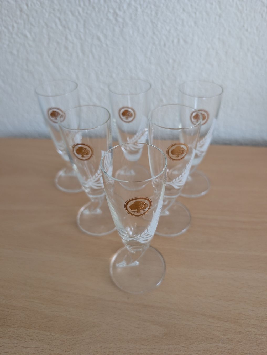 Bicchieri: 6-teiliges Set Schnapsgläser mit goldener Eiche – Nuovo (secondo la descrizione) da Hünenberg See venduto da Klaus91