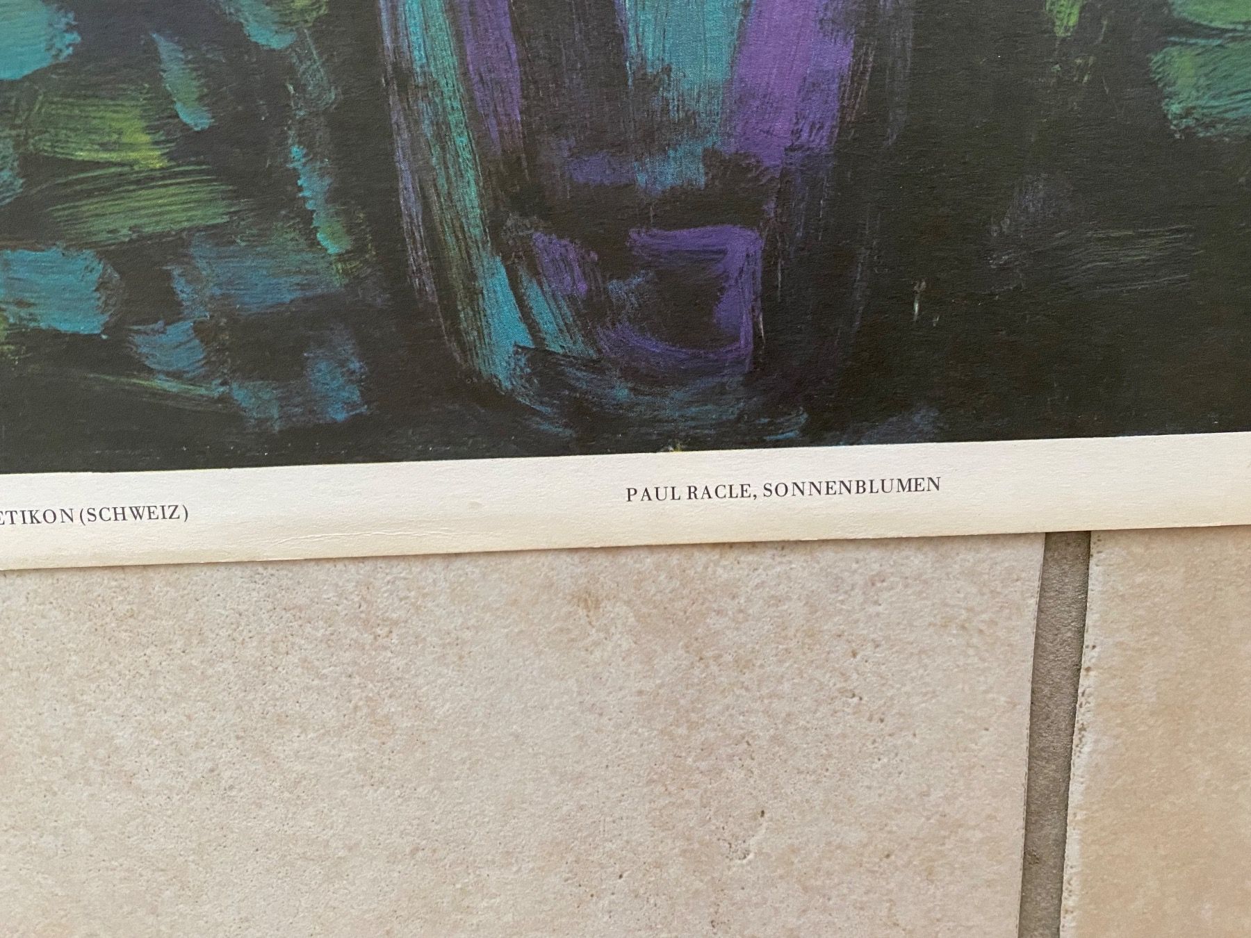 Foto & Immagini: Plakat Paul Racle /Sonnenblumen – Usato da Balsthal venduto da Uroby 2