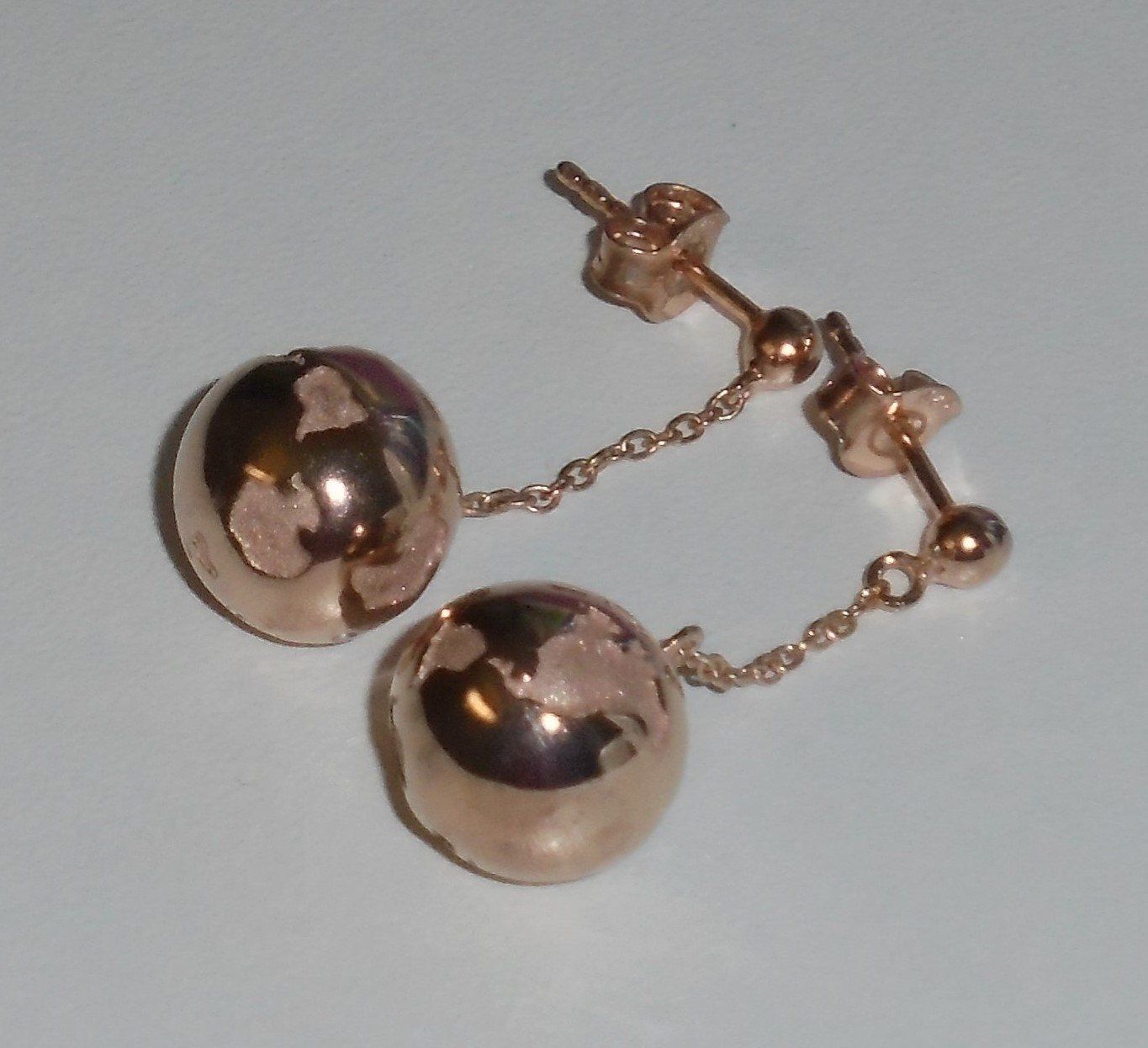 Boucles d'oreille: Echtschmuck: SI Brillant-Silberohrstecker, vergoldet – Neuf (Voir description) à Zuchwil par maumauchi 8
