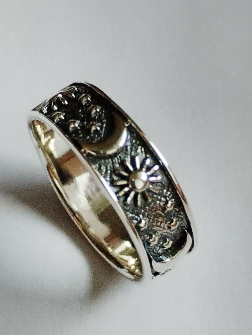 Ringe: Ring Silber Sonne Mond Grösse 62 – Neu (gemäss Beschreibung) aus Laufen von Sunjupite7 1