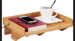 Relaxdays Bedside shelf Bamboo