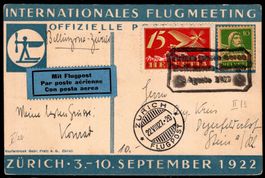 CH - Flugpost - Sonderflug - SF 27.4u ab Bellinzona