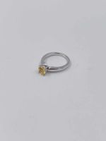 GÜBELIN SOLITÄR SAPHIR RING " CLASSIC GEMS" IN 18K WEISSGOLD