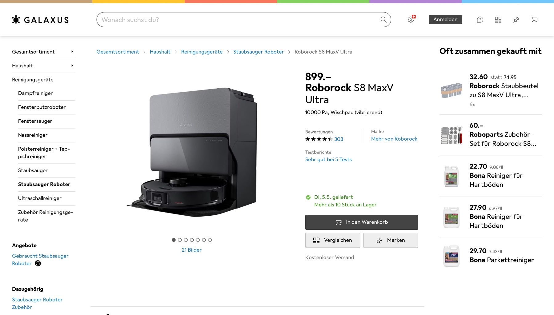 Roborock Aspirapolveri & Accessori: Roborock S8 MaxV Ultra (neu) – Nuovo e nell'imballaggio originale da Jona venduto da Leo_Weber_8645 8