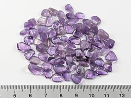 Amethyst getrommelte Splitter 6 bis 11mm, 15 Gramm