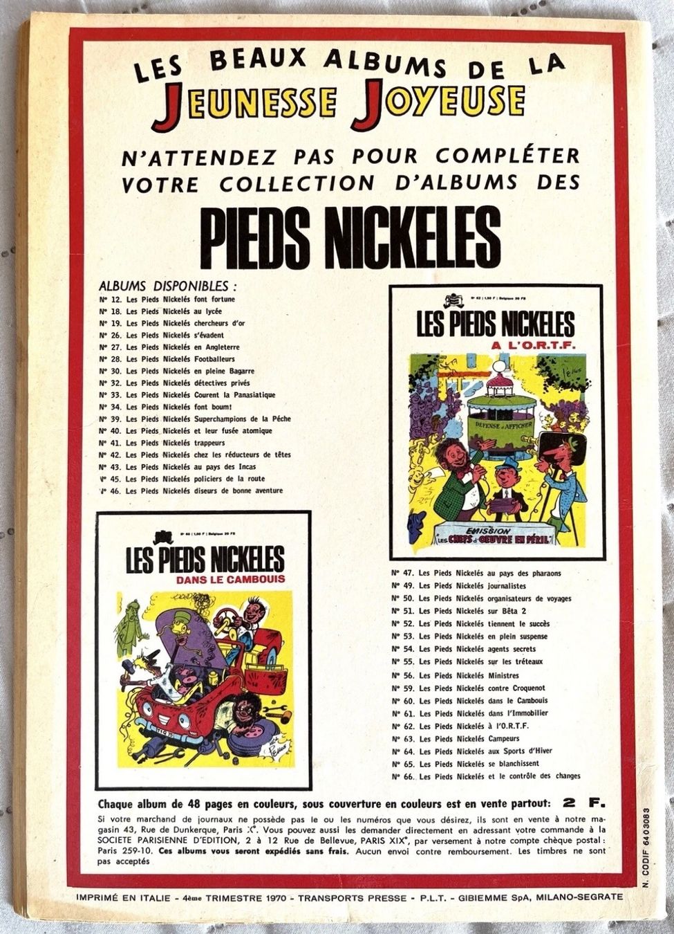 Fumetti: Bibi Fricotin, N° 25, 1970 – Usato da Renan BE venduto da johncactus 1