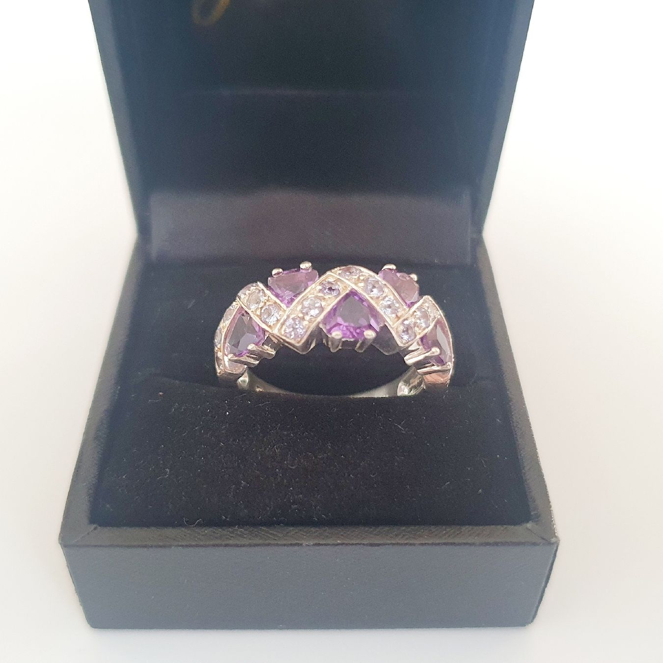 Anelli: Damenring 925 Silber mit Amethyst Gr 19,2mm – Usato da Kreuzlingen venduto da Wunderkiste123 5
