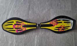 Waveboard Street Surfing gelb pink gebrauchter Zustand