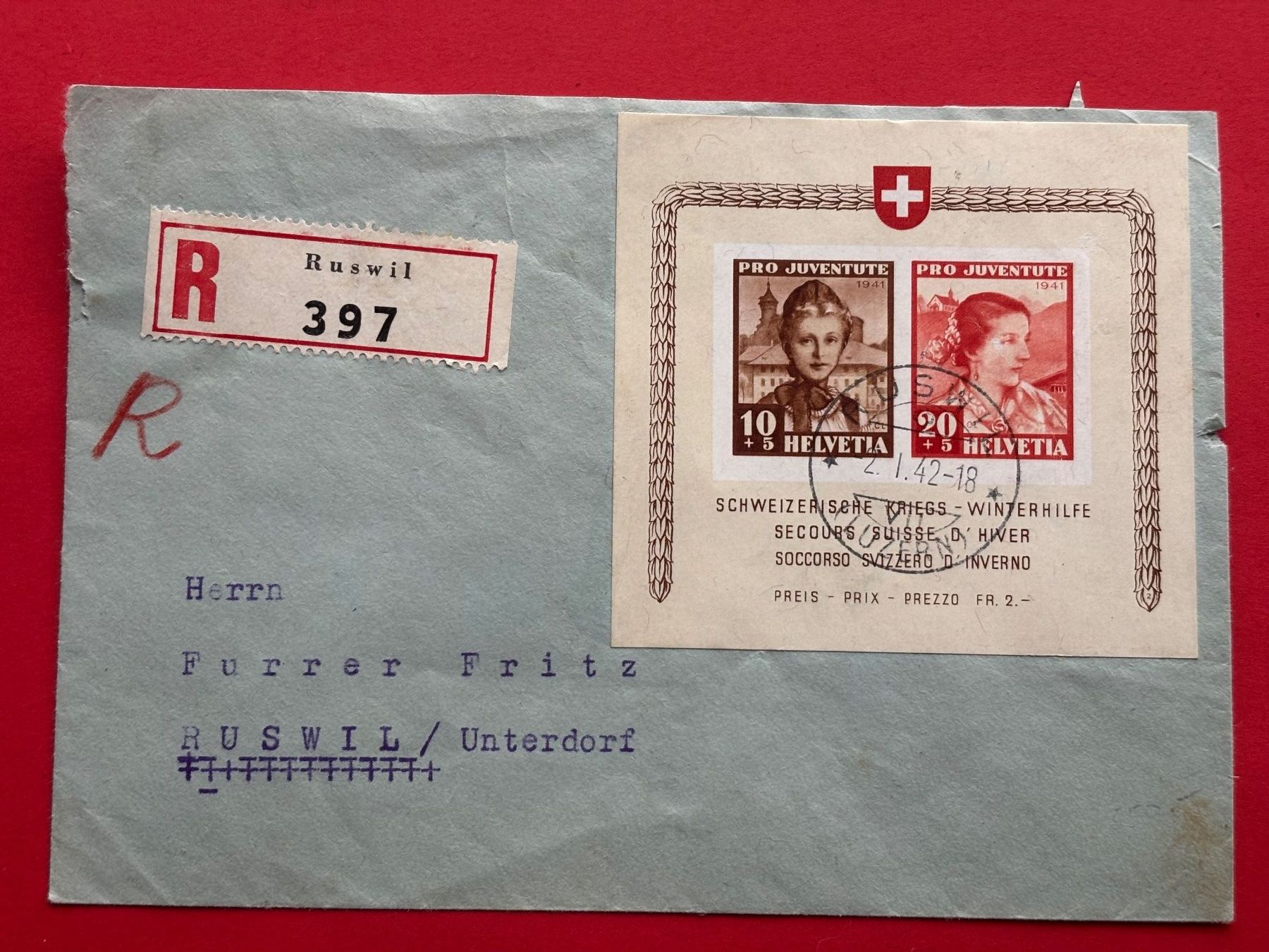 Tutti i francobolli: Kleine Briefmarkensammlung – Usato da Kriens venduto da Schweinsforelle 2