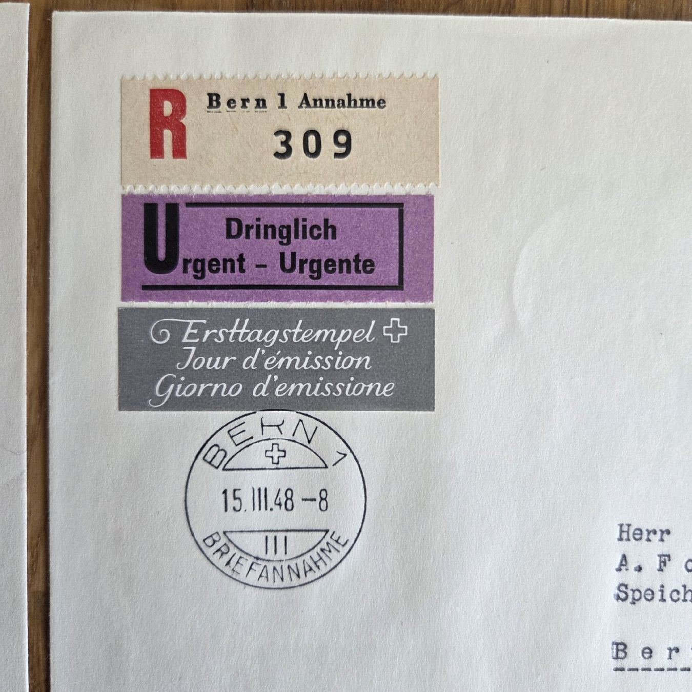 Alle Briefmarken: 3 Briefumschläge  Ersttagsstempel Satz..Top – Gebraucht aus Stans von Ducati16 3