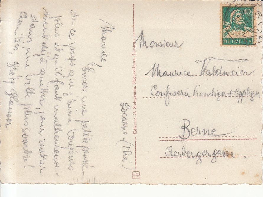 Cartoline postali: Madonna del Sasso ca. 1930 – Usato da Bürglen TG venduto da StampGraf 1