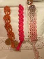 LESEZEICHEN,HANDGEMACHT 3ER-SET