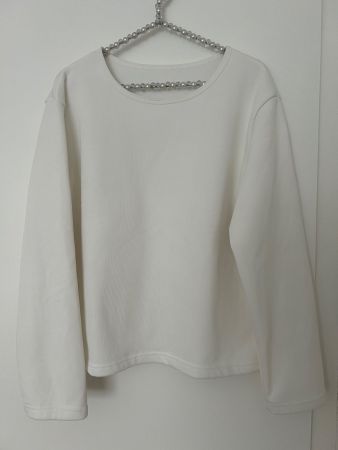 Weicher Pullover, Gr.40/42 weiss
