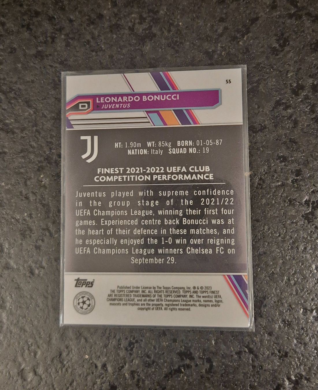 Topps Carte collezionabili: Leonardo Bonucci /299 - Juventus - Topps – Nuovo (secondo la descrizione) da Burg AG venduto da Danoe 1