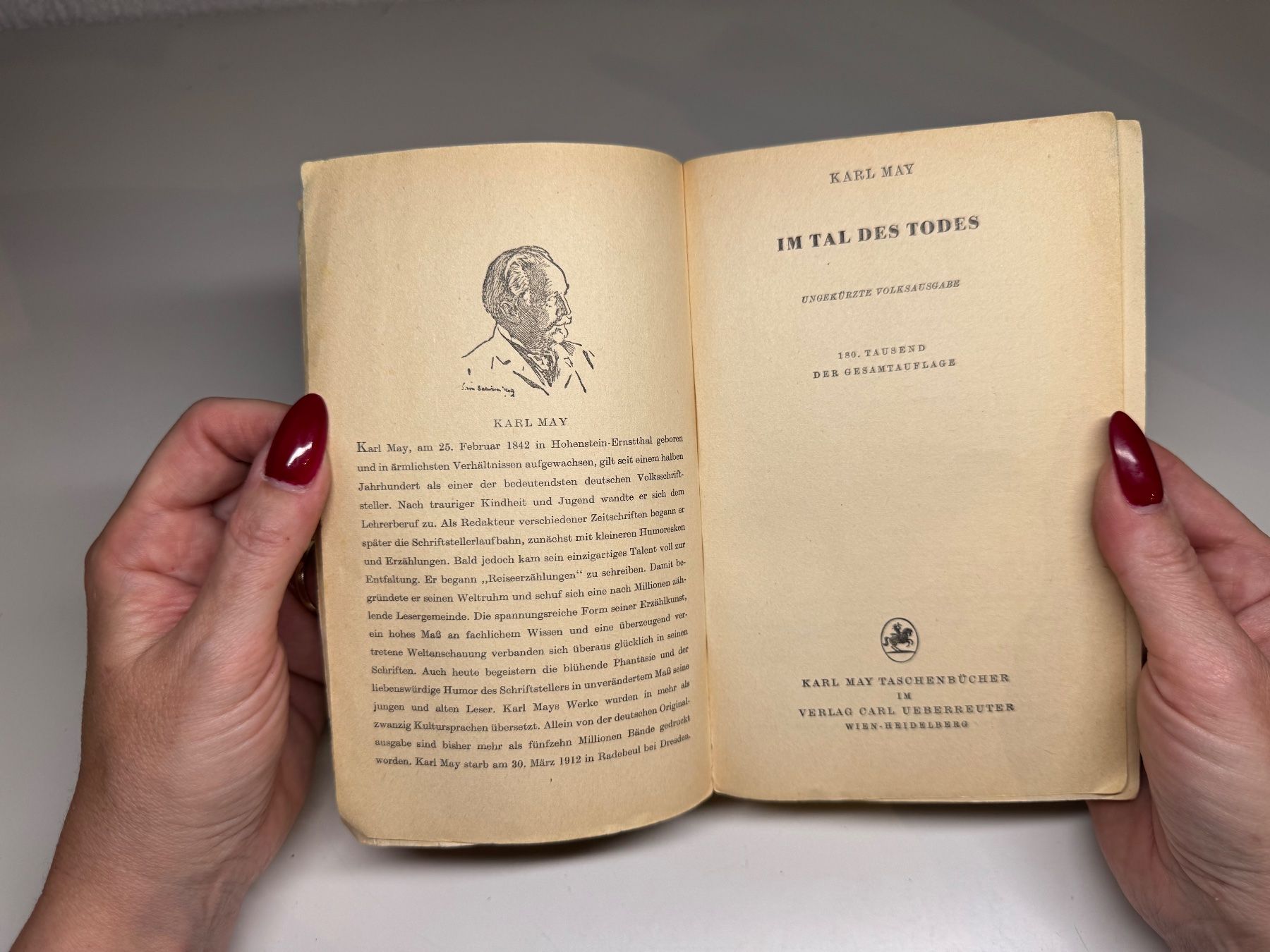 Libri: ROMAN: Karl May, Im Tal des Todes – Usato da Grosswangen venduto da Kleine.Knoepfe 2
