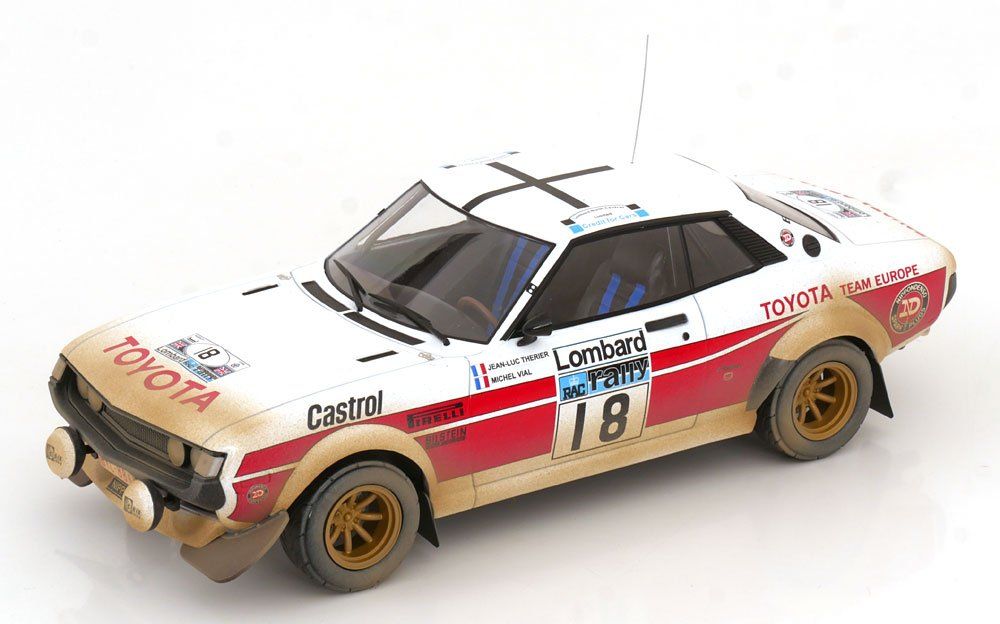 1/43 Spark 1977 TOYOTA Celica 2000 GT No.18 Lombard RAC Rally J-L. Thérier - M. Vial Car Model