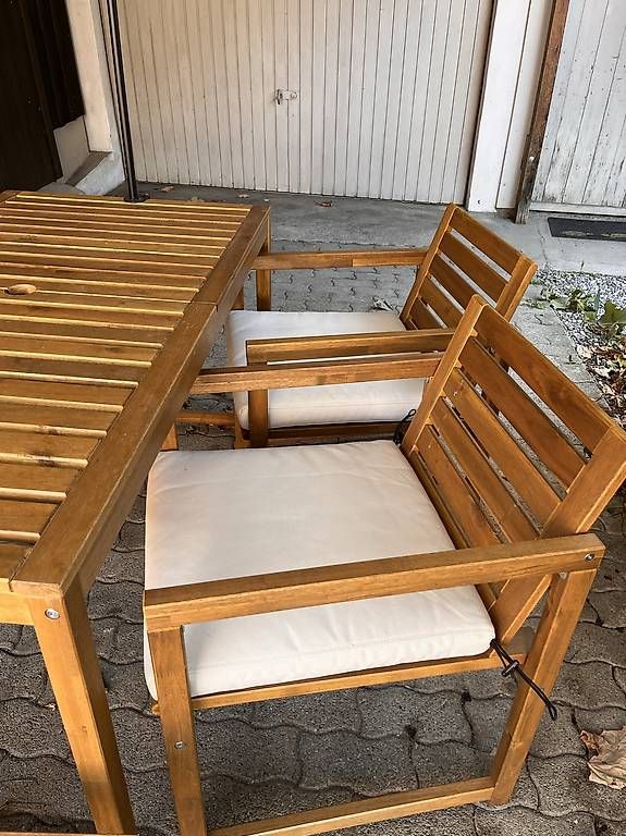 Set di tavolo e panche: Ikea Gartentisch mit Stühlen – Usato da Güttingen venduto da sab_vg9p 2