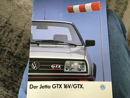 VW Jetta GTX 16V/GTX Verkaufsprospekt 16 Seiten, Jan. 1988