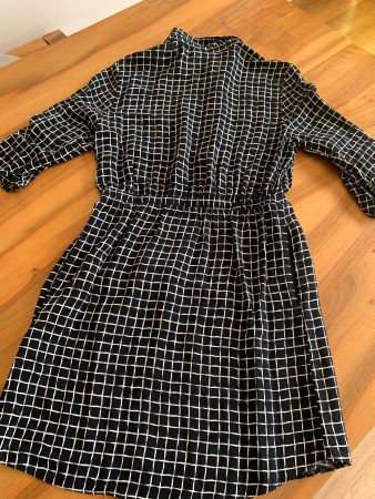 TOPSHOP mega Blusenkleid schwarz weissGr. 38